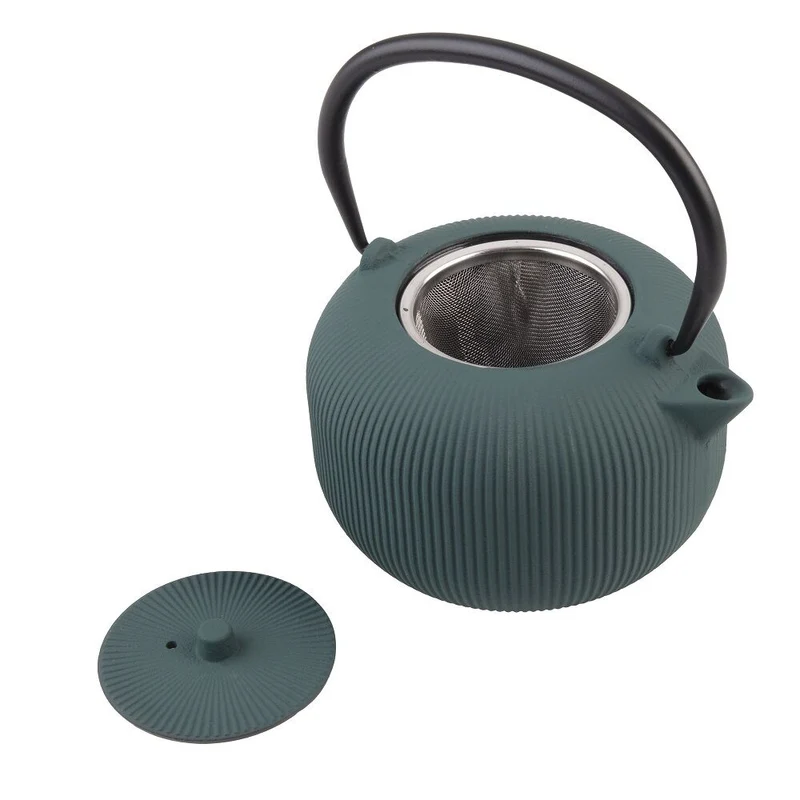Teaology Serenity Cast Iron Teapot - 700Ml - Teal