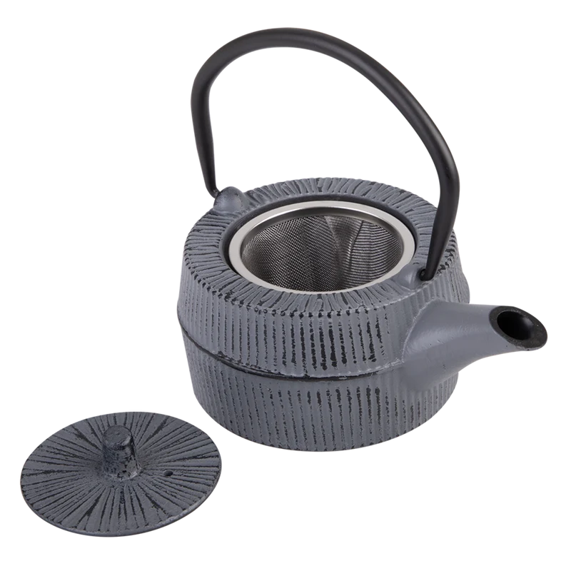 Teaology Cast Iron Teapot 350ml - Thatch Grey Black