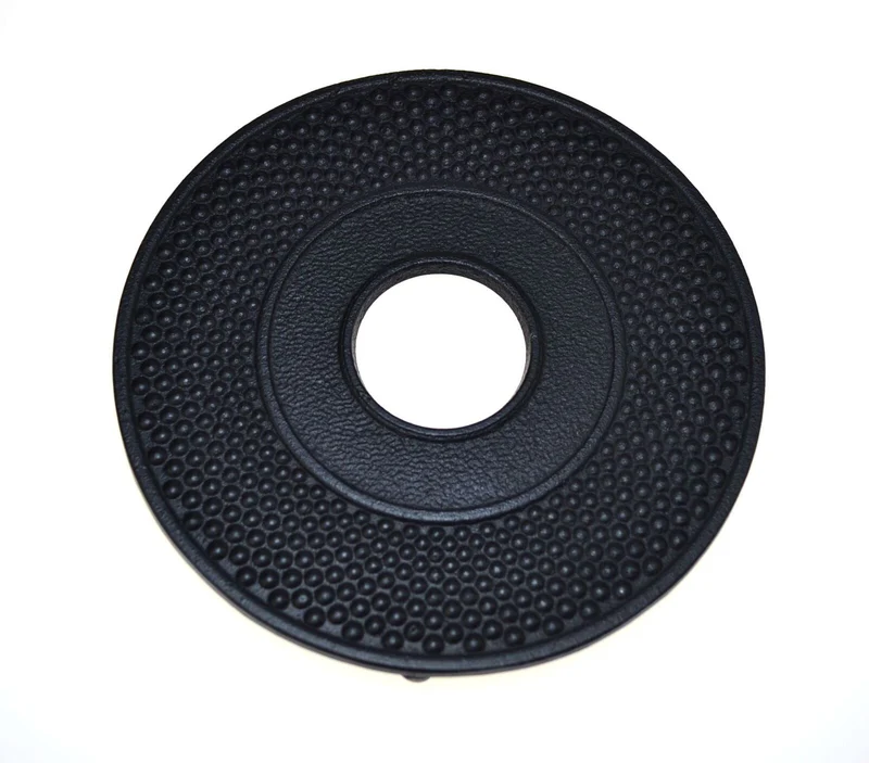 Teaology Cast Iron Hobnail Trivet - Black