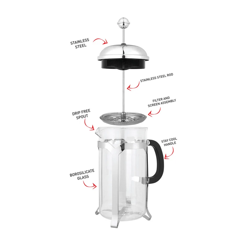 Avanti Domo 6 Cup Coffee Plunger - 800Ml