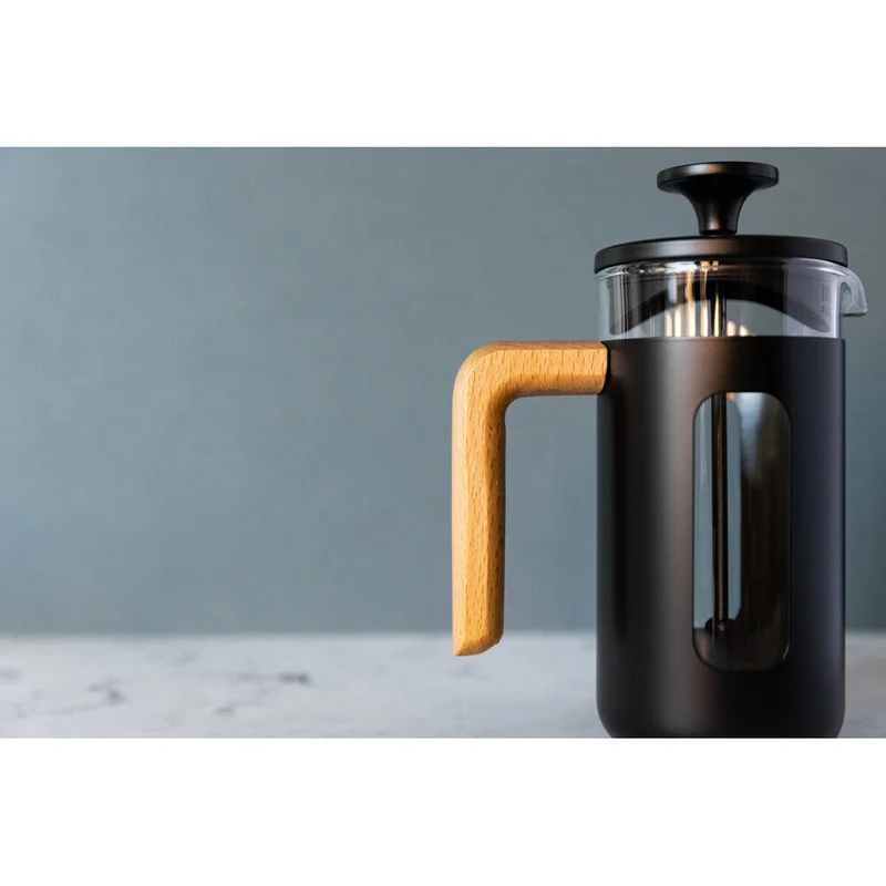 La Cafetiere Pisa 3-Cup 350ml Stainless Steel/Glass French Press (Black)
