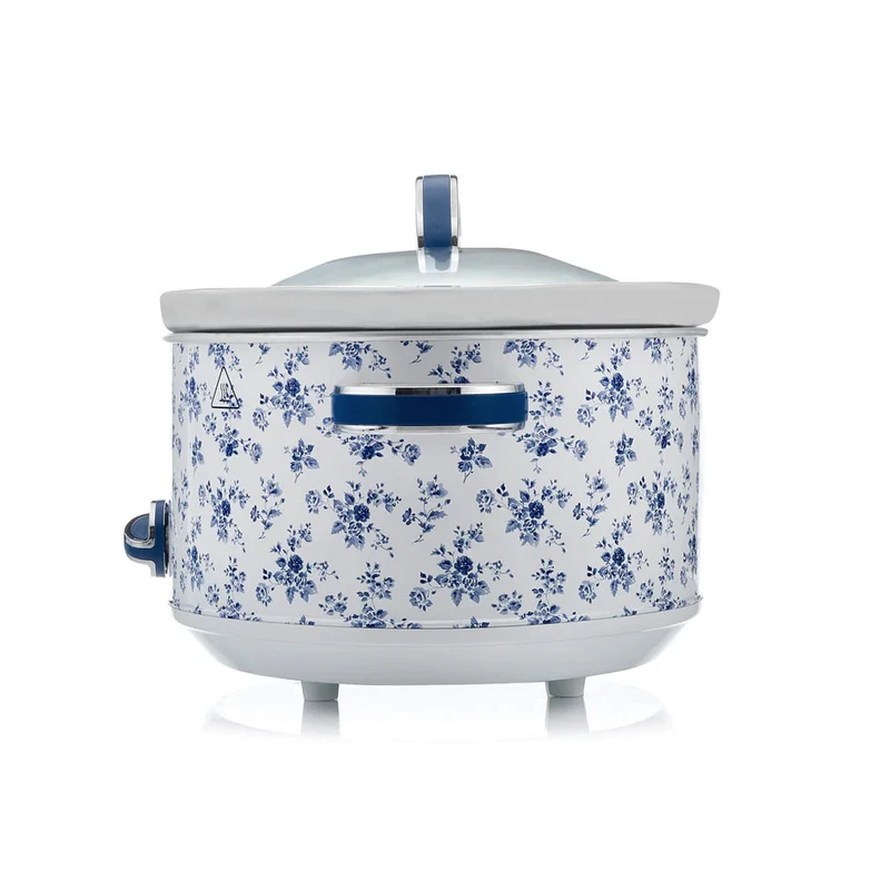 Laura Ashley 6.5L Electric 300 Watt Stainless Steel Slow Cooker China Rose