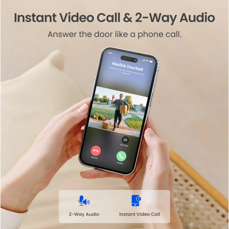 Reolink Battery Doorbell System with Hub Mini (Black)