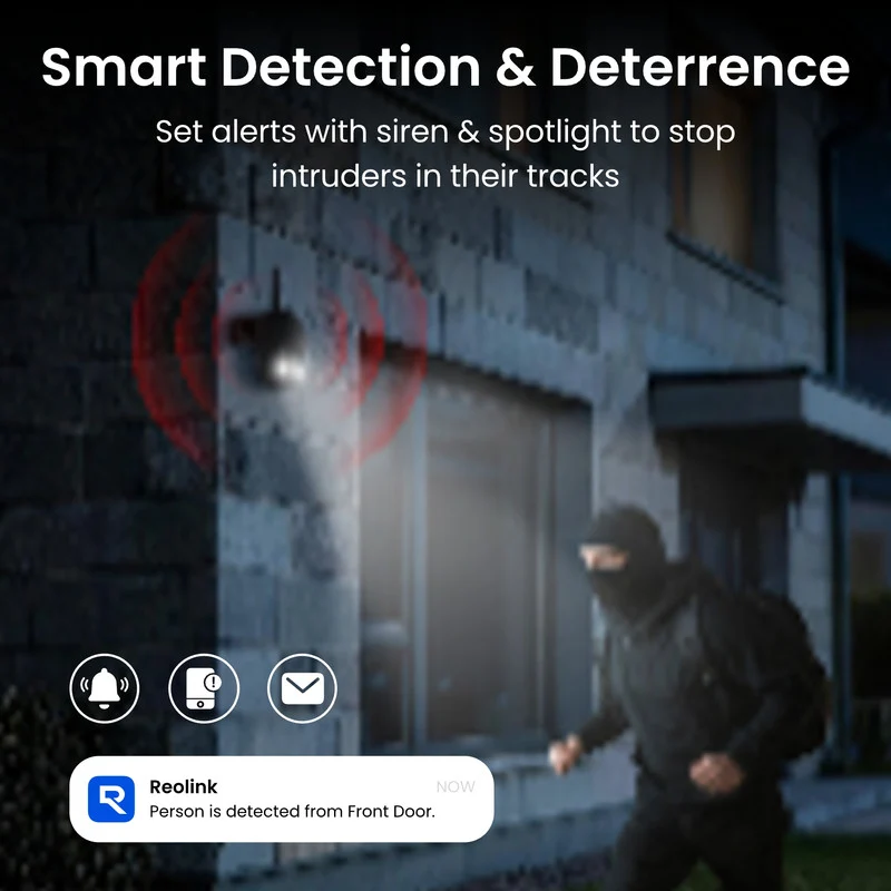 Reolink Argus PT Ultra 4K Pan Tilt Wireless Automatic Tracking Battery Security Camera (Black)