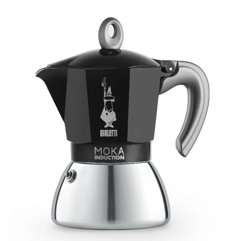 Bialetti Moka 6 Cup Induction Espresso Maker - Black