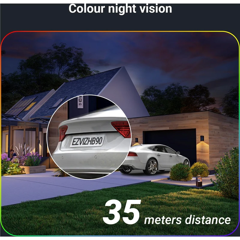 EZVIZ HB90 Dual 3K Security Camera with Solar Panel (2 Pack)