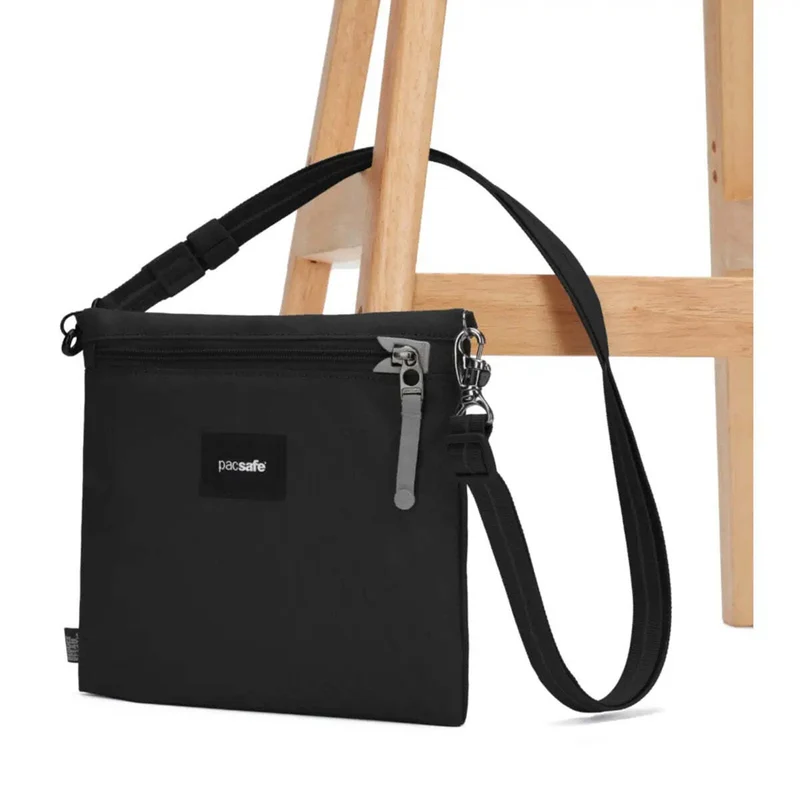 Pacsafe Go Anti-Theft Crossbody Pouch - Jet Black