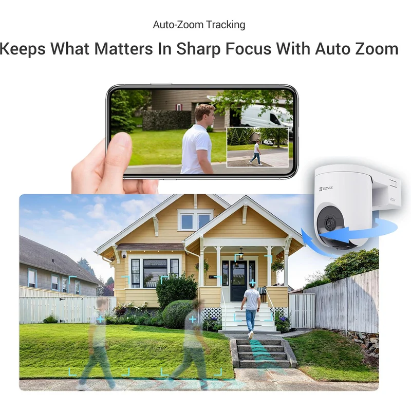 EZVIZ HB8 Lite 3K Security Camera with Solar Panel (2 Pack)
