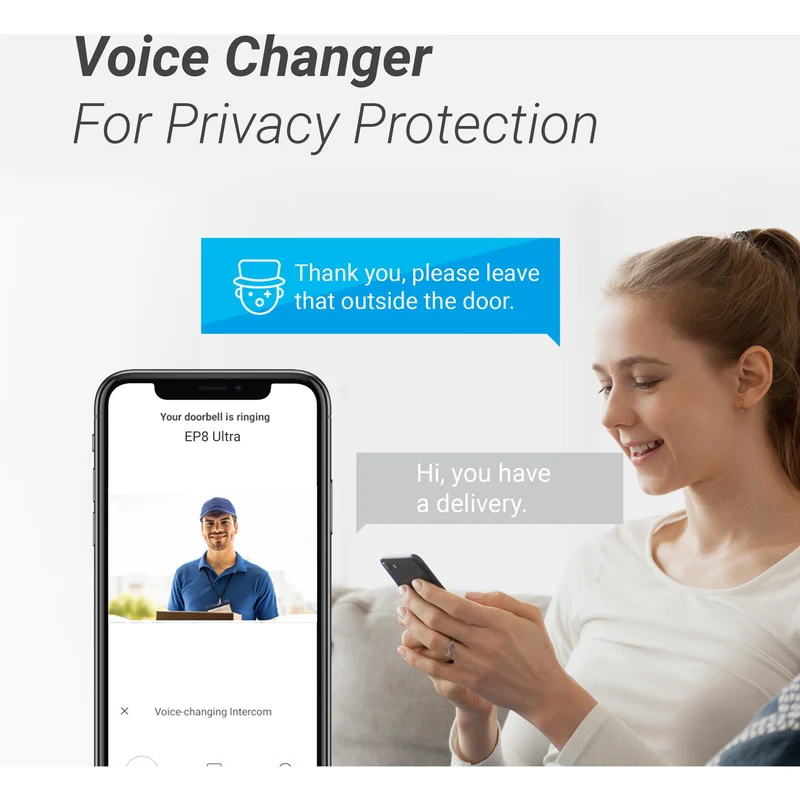 EZVIZ EP8 Ultra Dual Camera Video Doorbell with Chime