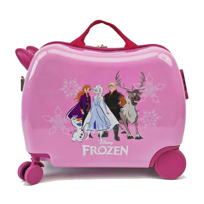 Frozen Ride-On Trolley Suitcase - Pink - Disney