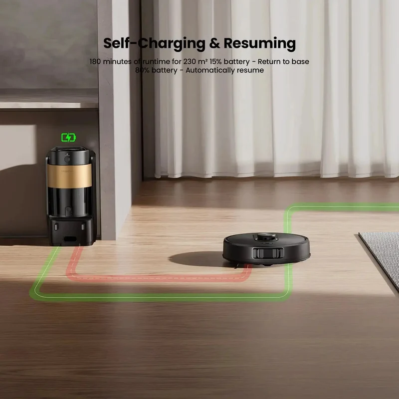 Proscenic Q20 Plus Robot Vacuum | 10,000Pa Suction & Auto-Empty Station