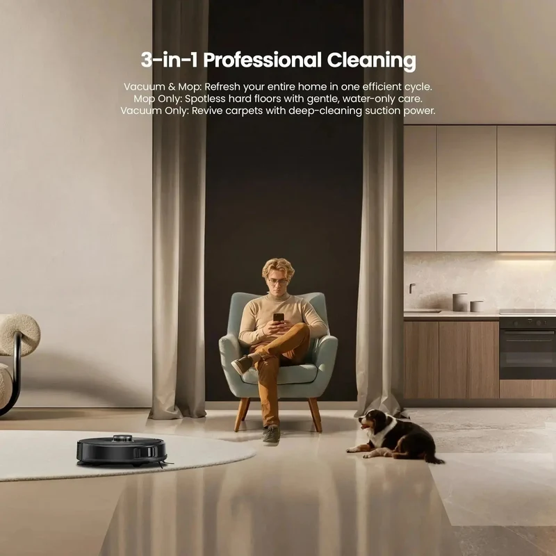 Proscenic Q20 Plus Robot Vacuum | 10,000Pa Suction & Auto-Empty Station