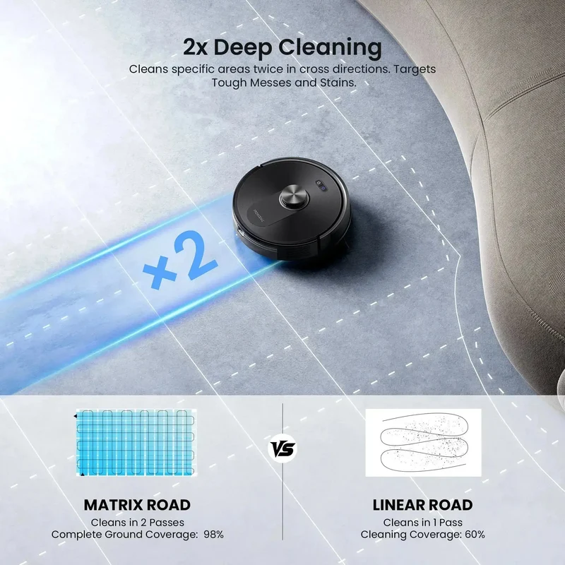 Proscenic Q10 Robot Vacuum | 8000Pa Suction & LiDAR Navigation