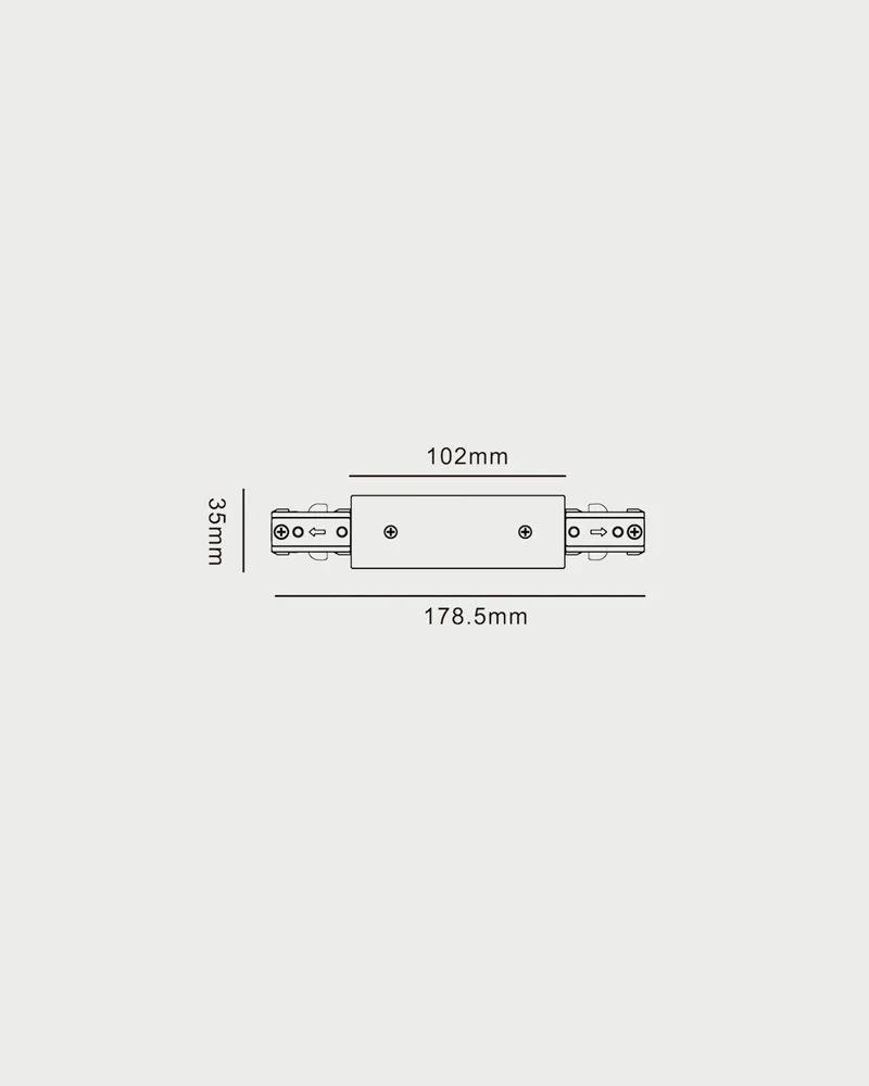 1C Straight Connector