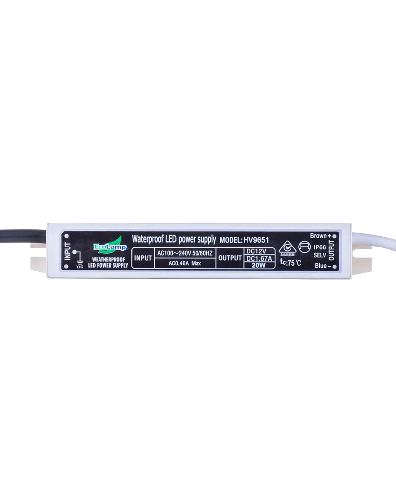 Weatherproof LED Driver - 12V 20W