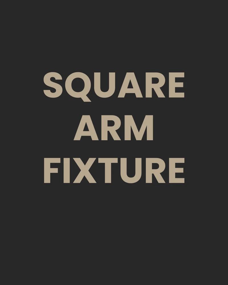 Square Arm Wall Fixture