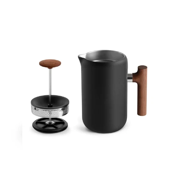 Fellow | Clara French Press noir mat et noyer 24 oz