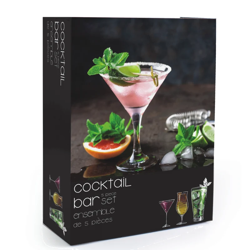 Ensemble cadeau d'outils pour les cocktails