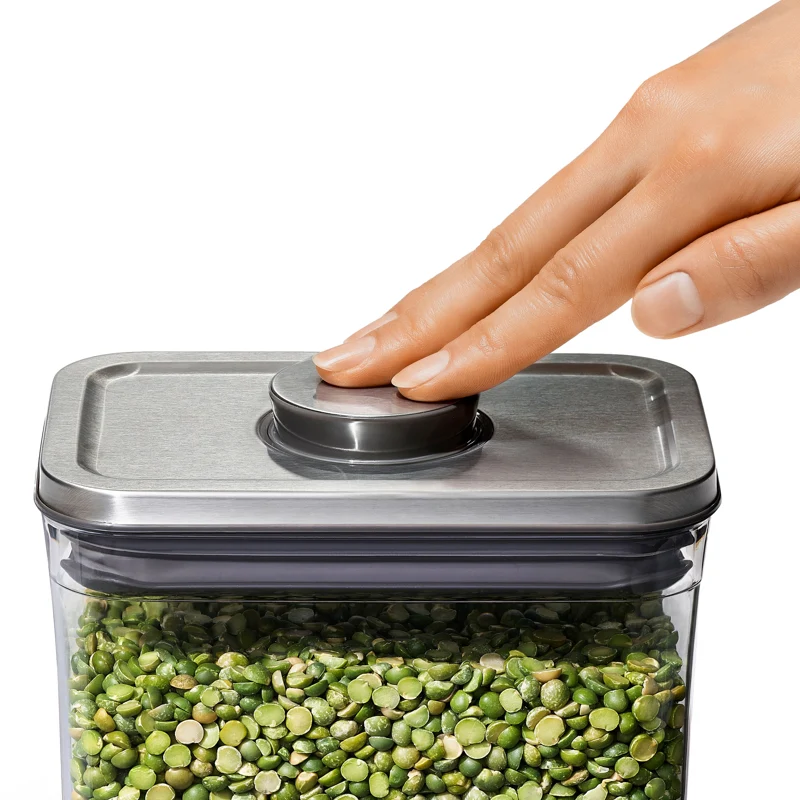OXO | Moyen contenant rectangle couvercle inox Pop 2.0 - 2.6 Litres