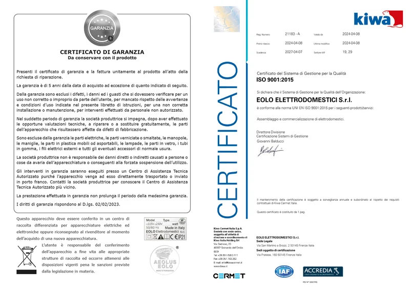 Stiratrice a rullo 120x25 cm Modello MG05 T Mangano da Stiro Professionale Biancheria Piana Lenzuola Federe Tende Asciugamani Controllo elettronico Risparmio energetico A++ Conca Alluminio Made in Italy Garanzia 5 anni