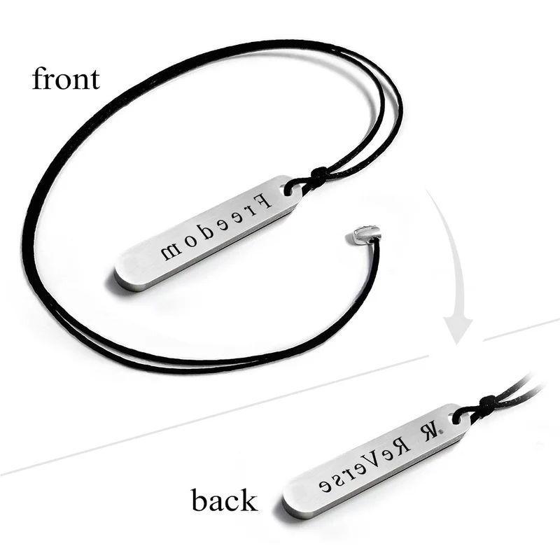 RV REVERSE Collana Esclusiva con Ciondolo "Freedom" Exclusive Necklace with Pendant Art. 035