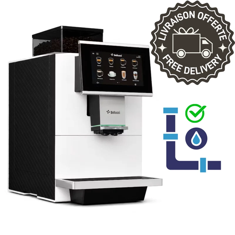 Bellucci | Machine à café commerciale automatique Bistro Pro blanche