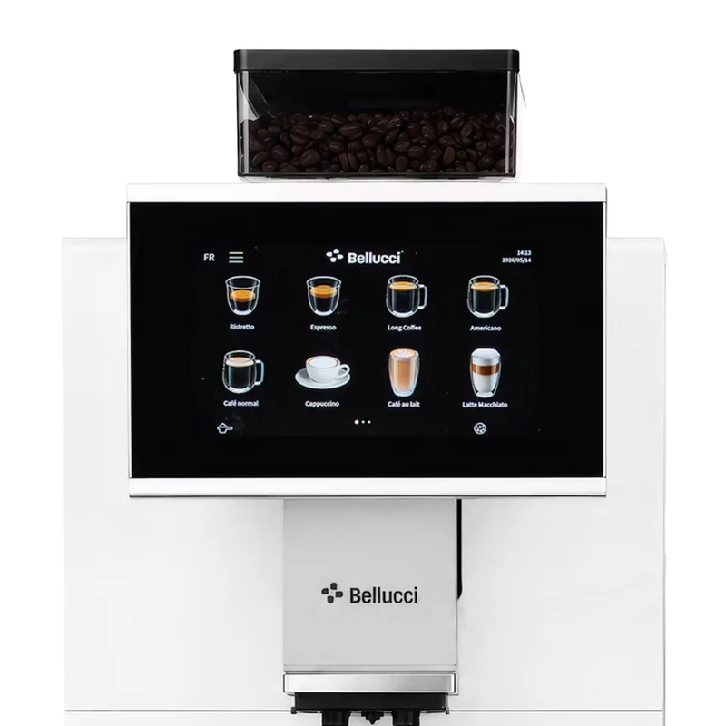 Bellucci | Machine à café commerciale automatique Bistro Pro blanche