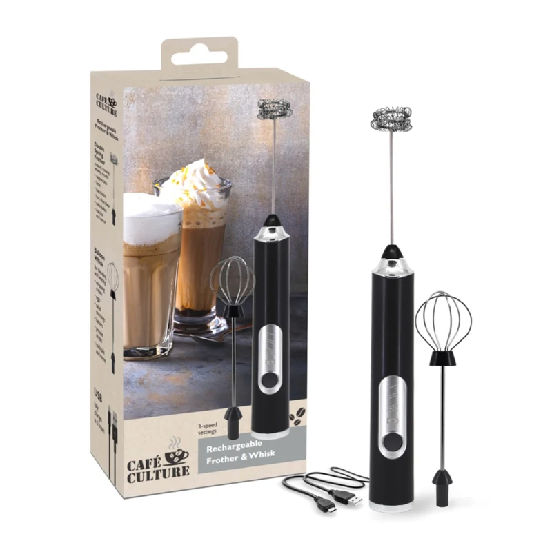 Café Culture | Mousseur fouet rechargeable