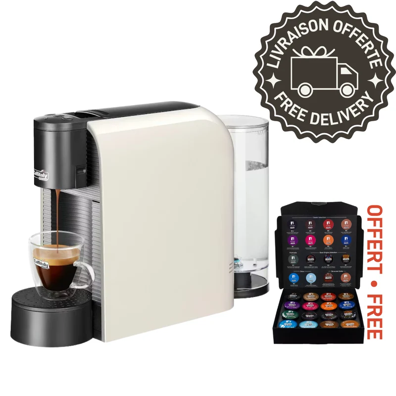 Machine à café Caffitaly | S36 blanche + coffret dégustation