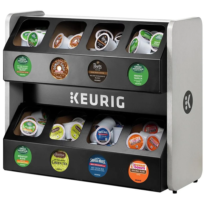 Keurig | Rangement Premium pour 8 boites de dosettes K-Cup