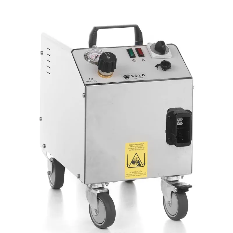 EOLO Pulitrice a Vapore LP01 SB200 RA Secco Saturo Spazzola Sanificante Insetticida Cimici Uova Parassiti Germi Batteri Pulitore Professionale Pulizia Sanificazione Letti Materassi Tessuti Tappezzeria Made in Italy Garanzia 5 Anni Efficienza A++