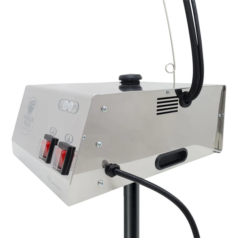 EOLO Generatore di Vapore GVK4P RA Professionale Lavasuperfici Disinfesta Lavavetri Vaporetto Potente Pavimenti Tende Tappeti Pulizia Igienizzazione Set Accessori Divani Tessuti Sedili Auto Anticalcare Made in Italy Garanzia 5 Anni Efficienza A++