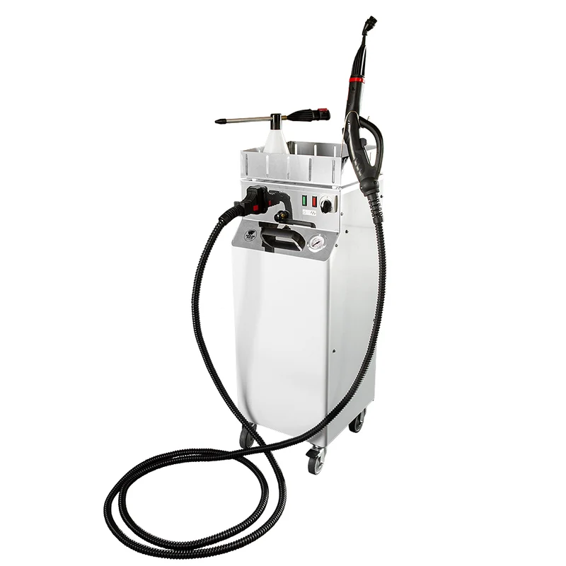 EOLO Macchina AV05 T PLUS RA Vapore Secco Saturo Ricarica Automatica Pulitore Professionale Pulizia Ambienti Superfici Sanifica Disinfetta Igienizza Laboratori Officine Pulitrice Vaporetto Anticalcare Made in Italy Garanzia 5 Anni Efficienza A++