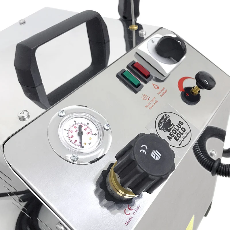 EOLO Pulitore LP02 SM Professionale Multiuso Pistola a Vapore Pulizia Disinfestazione Sanificazione Igienizzazione Superfici Laboratori Studi Medici Officine Orefici Potente Vaporetto Pulitrice Anticalcare Made in Italy Garanzia 5 Anni Efficienza A++