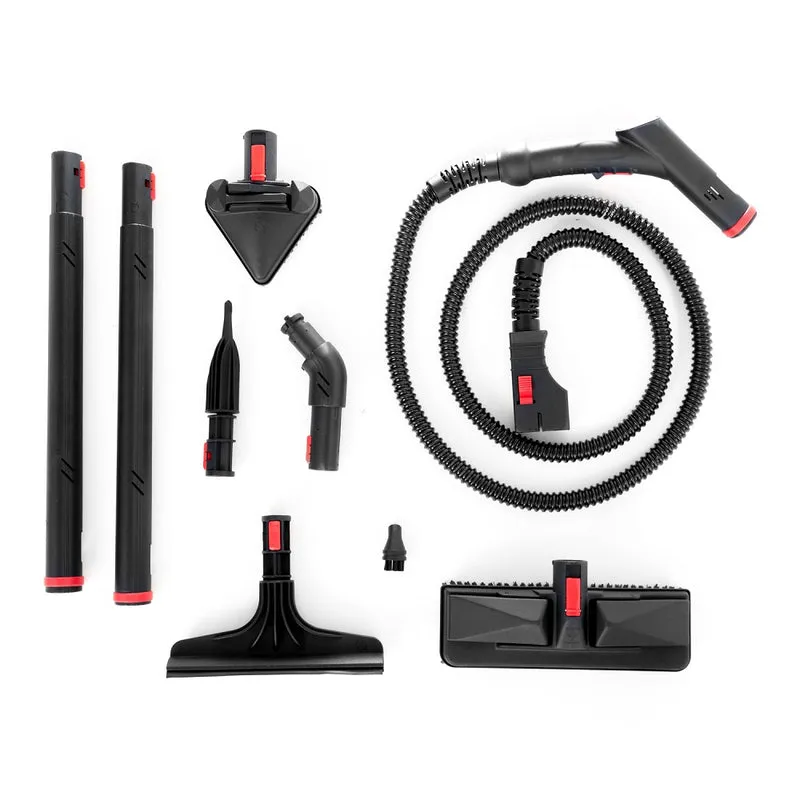 EOLO Generatore di Vapore GV05P Pulitore Multiuso Kit Pulizia Interni Esterni Macchina Pulitrice Vaporetto Professionale Anticalcare LavaPavimenti Vetri Pulitore Tappezzeria Divani Tessuti Made in Italy Garanzia 5 anni Efficienza A++