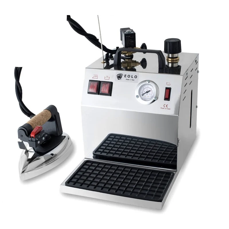 Sistema stirante professionale GV09 INOX con Caldaia in Rame a Risparmio energetico e Resistenza esterna anticalcare (3,5 L) Made in Italy Garanzia 5 anni