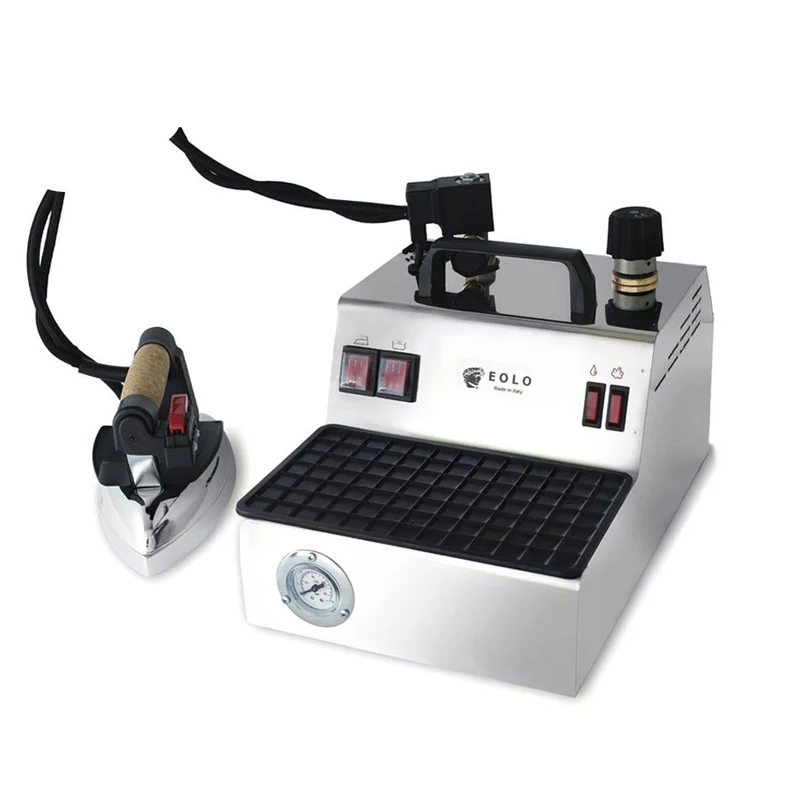 Sistema stirante professionale GV08 INOX con Caldaia in Rame a Risparmio energetico e Resistenza esterna anticalcare (2,4 L) Made in Italy Garanzia 5 anni