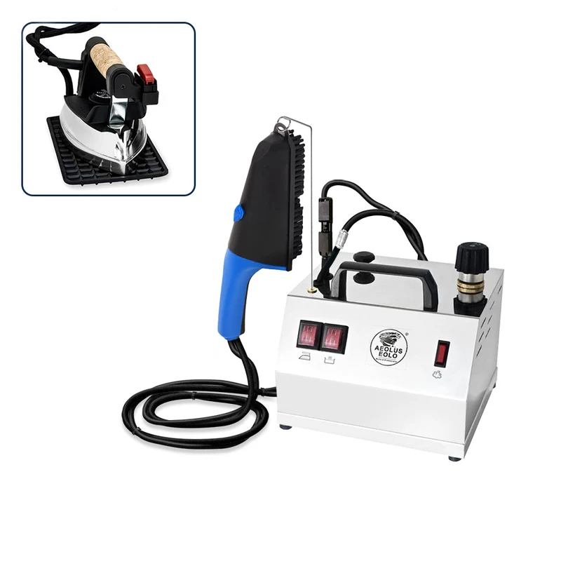 Sistema stirante professionale GVS2 DUAL INOX con Caldaia in rame a Risparmio energetico e Resistenza esterna anticalcare (1,2 L) Made in Italy Garanzia 5 anni