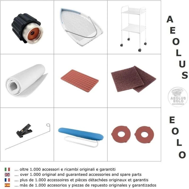 EOLO Carrello Rinforzato Poggia Caldaia Ferro Stiro Trolley con Ruote AR002S2