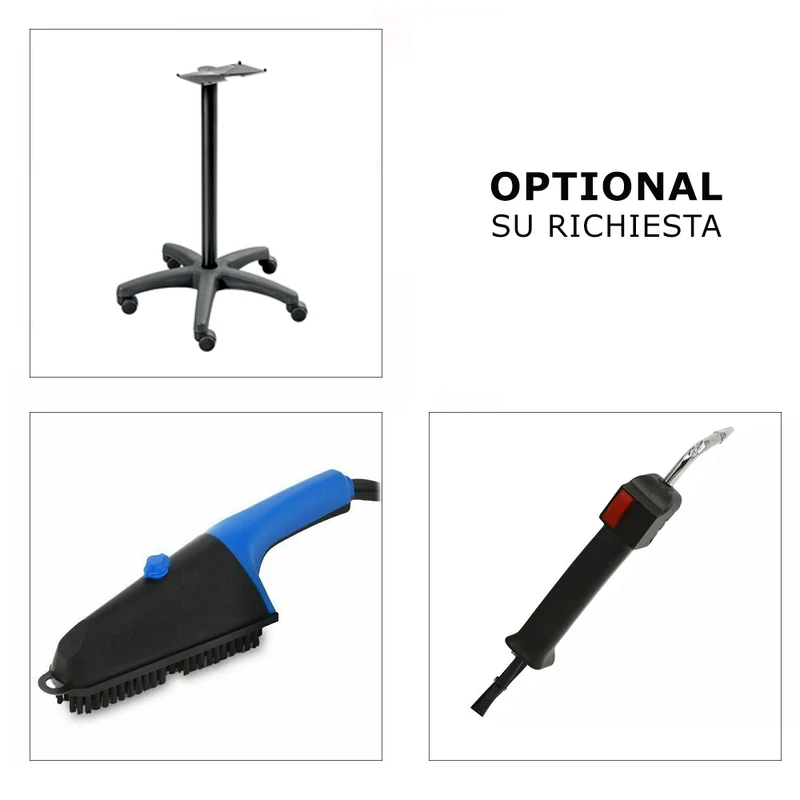 Sistema stirante professionale GVK12 RA con Boiler in Acciaio inox AISI 304 Ricarica automatica e Resistenza esterna anticalcare e Display elettronico Made in Italy Garanzia 5 anni