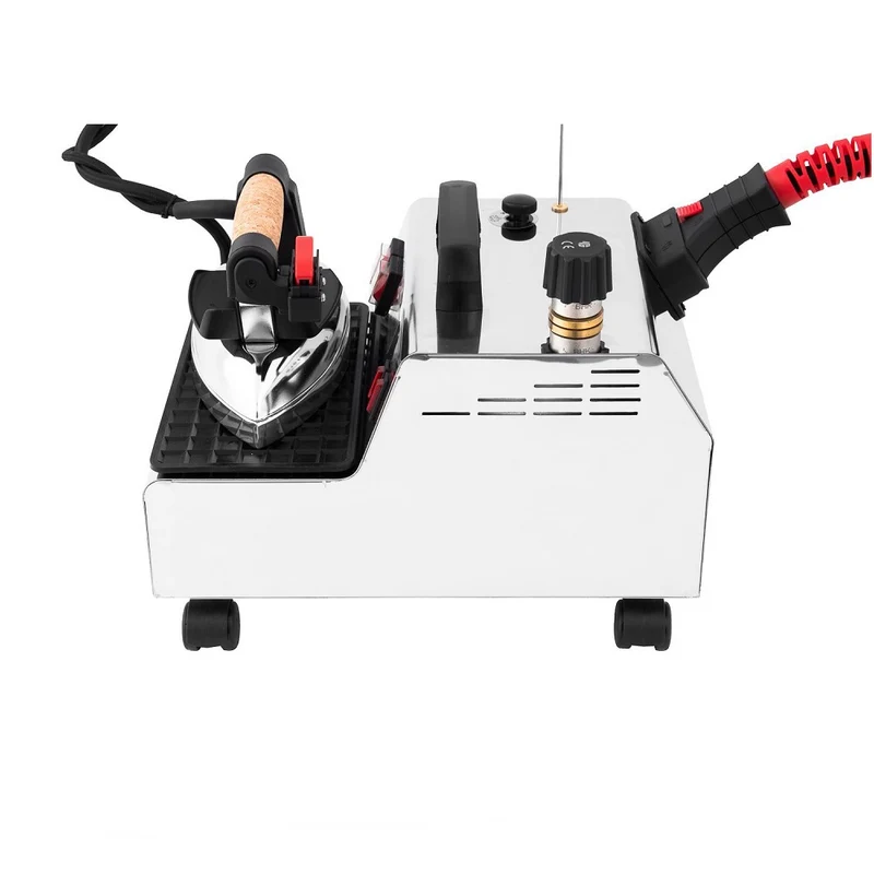 Sistema stirante professionale GV05 INOX F con Caldaia in rame a Risparmio energetico e Resistenza esterna anticalcare (2,4 L) Classe energetica A++ Made in Italy Garanzia 5 anni
