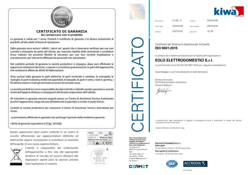 Aspirapolvere semi-professionale per abitazioni e piccole aree, modello LP20 EP CA GT