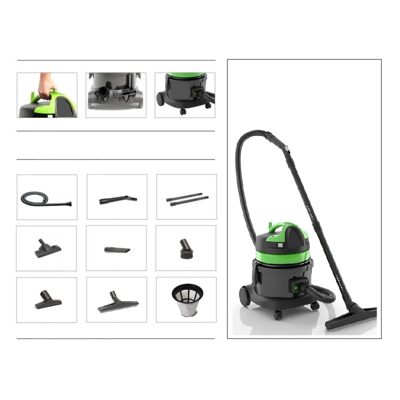 Aspirapolvere semi-professionale per abitazioni e piccole aree, modello LP20 EP GT