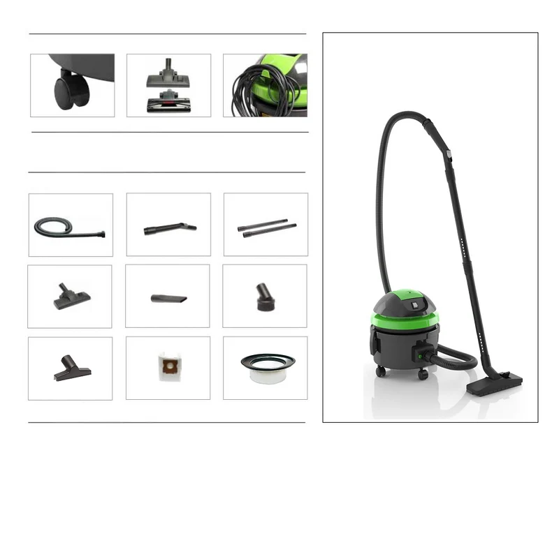Aspirapolvere semi-professionale per abitazioni e piccole aree, modello LP20 EASY GT