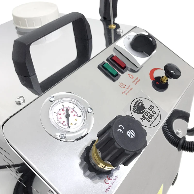 EOLO Sistema Di Pulizia LP02 S RA Professionale Pistola Vapore Secco Ricarica Automatica Macchina Pulitore Laboratori Studi Medici Officine Disinfestazione Sanificazione Superfici Potente Anticalcare Made in Italy Garanzia 5 Anni Efficienza A++