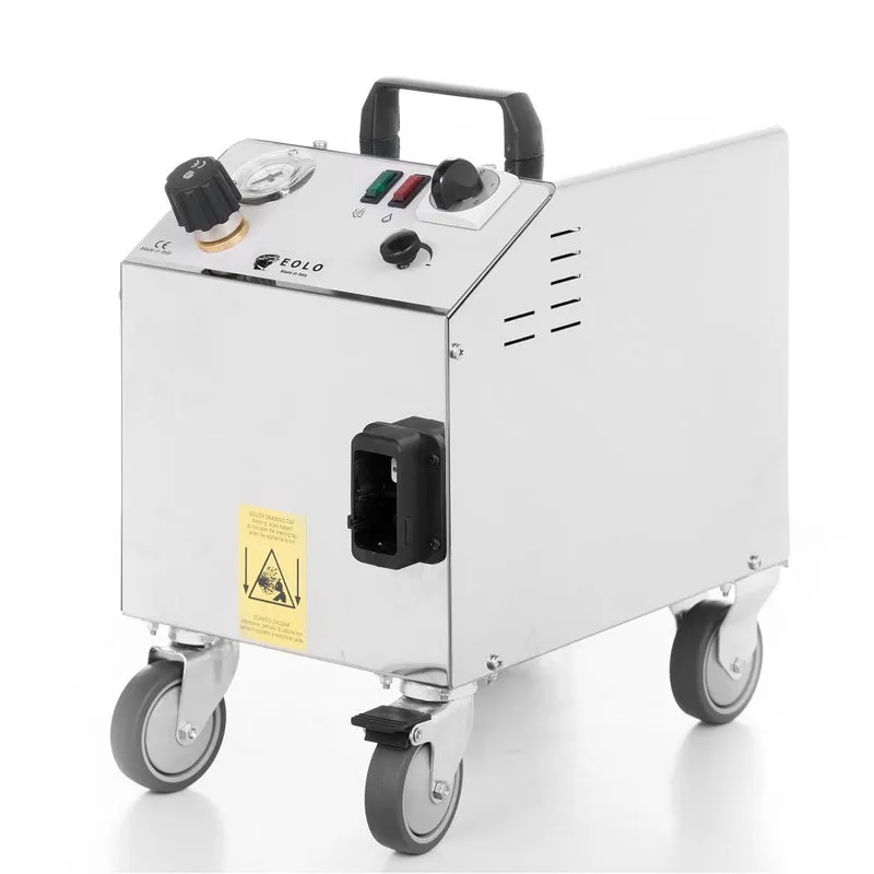EOLO Pulitore a Vapore Secco LP01 3K RA Professionale Dispositivo Sanificante Lavapavimenti Pulitrice Potente Multiuso Sistema di Pulizia Igienizzazione Ambienti Superfici Tessuti Kit Pulizia Made in Italy Garanzia 5 Anni Efficienza A++