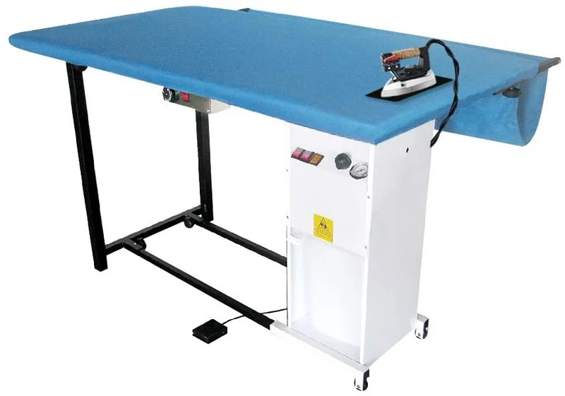 Tavolo da stiro professionale modello TS07 RA con caldaia Motore aspirante Piano riscaldato con termostato Classe Energetica A++ Made in Italy Garanzia 5 anni