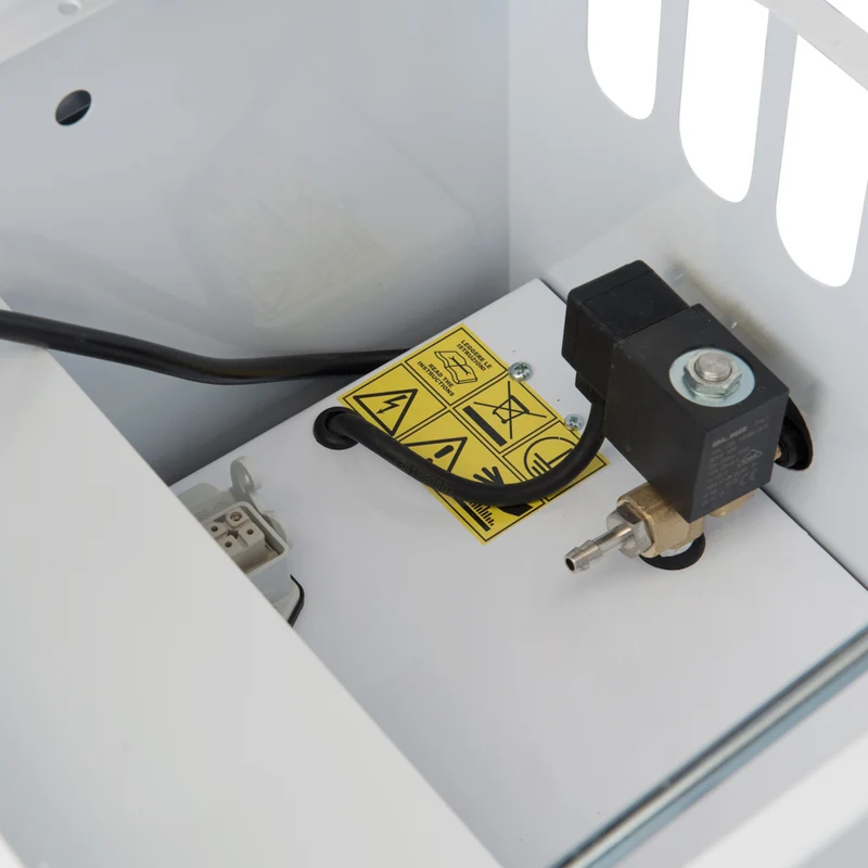 Tavolo da stiro professionale modello TS01 con caldaia e Ferro da stiro Motori aspirante e soffiante Piano riscaldato con termostato Classe Energetica A++ Made in Italy Garanzia 5 anni