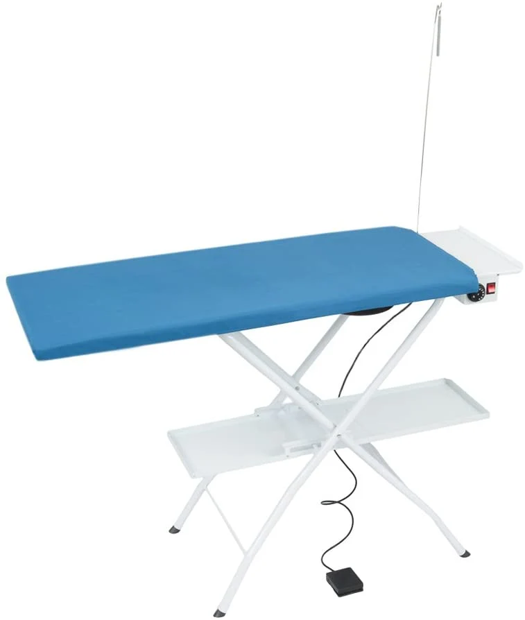 Asse da stiro professionale rettangolare aspirante e riscaldata con termostato, modello AS02 (112x50 cm)