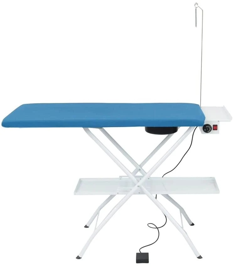 Asse da stiro professionale rettangolare aspirante e riscaldata con termostato, modello AS02 (112x50 cm)